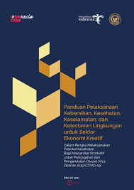 Ketentuan lomba mewarnai, sbb : Panduan Pelaksanaan Kebersihan Kesehatan Keselamatan Dan Kelestarian Lingkungan Untuk Sektor Ekonomi Kreatif Dalam Rangka Melaksanakan Protokol Kesehatan Bagi Masyarakat Produktif Untuk Pencegahan Dan Pengendalian Corona Virus Disease 2019 Covid