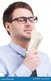 Smart and rich. stock image. Image of currency, group