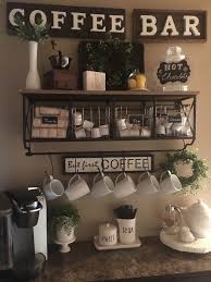 Plenty of these farmhouse coffee bar ideas work well in small spaces, particularly the vertical bars. 50 Diy Coffee Bar Ideas Inside The Home For Coffee Enthusiast Coffee Bar Home Diy Kitchen Decor Coffee Bars In Kitchen