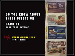 Check spelling or type a new query. Do You Know About These Deals On Back Of Carrefour Invoice We Dubai Online Latest Offers Info Travel Dine And More In Dubai