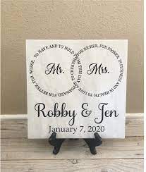 Personalized Wedding Vow Tile Sign Newlywed Gifts Marriage Gifts Wedding Day For Couple In 2020 Anniversary Party Gift Ideas Daughter Wedding Gifts Marriage Gifts