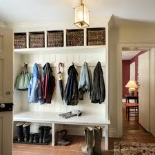 The use of corner as storage is quite popular at this era. Hat And Glove Storage Houzz