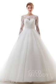 Prinzessin hochzeitskleider sind erstaunlich aufwendig zu produzieren. Charming Princess Bateau Natural Chapel Train Lace And Tulle Ivory Long Sleeve Open Back Wedding Dress With Appliques And Sashes Ld4481 Cocomelody