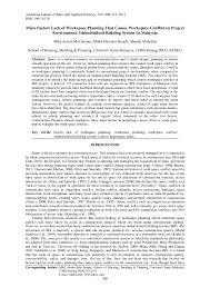 Industrialized building system (ibs) is the term to represent the prefabrication and construction industrialization concept in malaysia. Pdf Main Factors Lack Of Workspace Planning That Causes Workspace Conflict On Project Environment Industrialised Building System In Malaysia Mhd Azmin Mat Seman Academia Edu