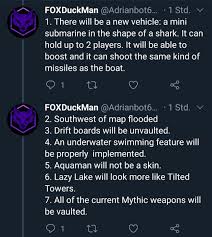 All trademarks, character and/or image used in this article are the copyrighted property of their respective owners. Reaper Zero Point Is Galactos Intolerant On Twitter Gerfortnitenews Recently Discovered That A User Found Some Leaks On Reddit About Season 3 And Copied Them To Twitter Before They Could Be Deleted These