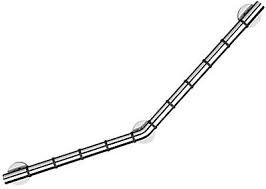 This grab bar has a nice length and a comfortable handle. Croydex Grab N Grip Chrome Effect Grab Bar L 905mm Diy At B Q