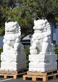Fill his feet with bird seed, or just enjoy his enlightening presence. Preorder White Marble Large Foo Dogs Sculptures 64 109wm15 Hindu Gods Buddha Statues
