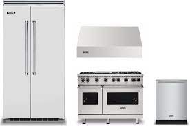 This qualifies for a $600 instant rebate at about $9,400. Viking Vireradwrh1004 4 Piece Kitchen Appliances Package With Side By Side Refrigerator Gas Range And Dishwasher In Stainless Steel Kitchen Appliance Packages Appliance Packages Kitchen Appliances