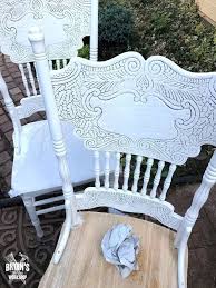 Diy Chalk Painted Oak Pressed Back Chairs Chalk Paint Chairs Diy Chalk Paint Painted Chairs