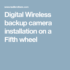 5th wheel hitches are designed to carry considerably heavier loads relative to the standard ball hitch. Digital Wireless Backup Camera Installation On A Fifth Wheel Wireless Backup Camera Backup Camera Installation Backup Camera