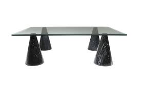 Orwell coffee table in blackened bronze with glass shelf. Marble And Glass Coffee Table In The Style Of Massimo Vignelli 1970s For Sale At Pamono