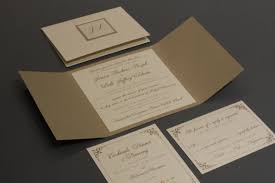 Gold Gate Fold Invitation With Pocket Folder Inside That Contained Rsvp Card Information Card Invitations Rsvp Card Wedding Invitations