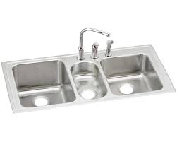 Bowl and faucet deck recess: Sinks