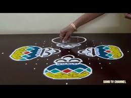The pulli (vecha ) kolam details are shown through intermediate steps for learning and reference. 15 Dots Kolam Straight Dots Kolam For Pongal Simple Pongal Pot Kolam How To Draw Rangoli Designs Flower Rangoli Designs Beautiful Rangoli Designs