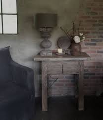 elmwood iepen houten side table