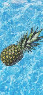 Pineapple In Water Summer Pineapple Water Food Animal Iphonexwallpaper Preppy Wallpaper Phone Wallpaper For Men Summer Wallpaper
