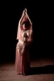 Artistic Nude Pink and Gold Color Veil Belly Dancing Fine Art Photography  MATURE Dancing in the Dark Infrared 07 - Etsy
