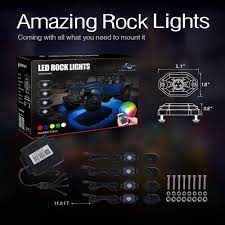 Led rock light jeep atv suv offroad truck boat underbody glow trail rig lamp (pair). 8 Pods Multicolor Neon Led Light Kit With Upgraded App Bluetooth Controller Music Mode For Off Road Truck Suv Atv Mictuning Rgb Led Rock Light Kits Timing Function Lights Bulbs Indicators