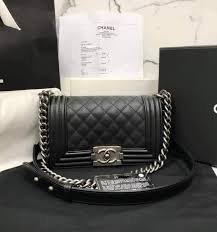Chanel Le Boy Mini Caviar Rhw Luxury Bags Wallets On Carousell