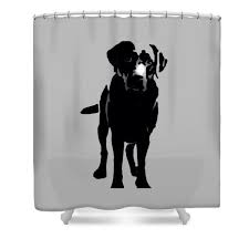 Designer Shower Curtain Dog Bathroom Curtain Bathroom Decor Labrador Lab Bathroom Accessories Pet Shower Cu Dog Bathroom Designer Shower Curtains Black Lab