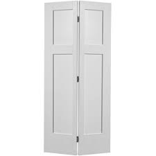 Each door supports up to 300 lbs. Masonite 36 In X 80 In Winslow 4 Panel Primed White Hollow Core Composite Bi Fold Interior Door 83 In 2020 Bifold Closet Doors Doors Interior Craftsman Style Doors