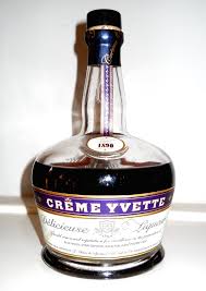 At Last Creme Yvette Happy Hour Drinks Liquor Wine Bottle