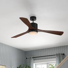 52 Chadha 3 Blade Ceiling Fan Light Kit Included Reviews Joss Main Ceiling Fan Contemporary Ceiling Fans Ceiling Fan Light Kit
