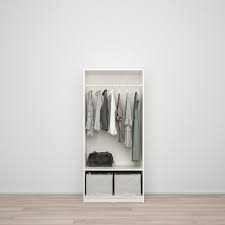 Kleppstad Wardrobe With 2 Doors White Ikea Ikea Storage Spaces Wardrobe