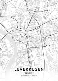 Leverkusen map and leverkusen satellite image these pictures of this page are about:leverkusen map germany. Leverkusen Germany Poster Art Print By Designer Map Art Displate