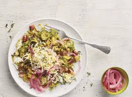Salad telur goreng ini rasanya gurih, asam segar dan sedikit pedas. Resepi Salad Sayuran Brussels Dengan Telur Dan Bawang Resepi