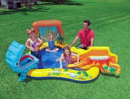 aire de jeux gonflable intex jurassic dinosaure piscine pour enfant aire de jeux piscine gonflable