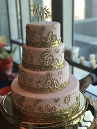 Blush Pink And Gold Mehndi Paisley Wedding Cake Cake Delivered To The Opal Sands On Clear Tropical Wedding Cake Fondant Wedding Cakes Blush Pink Wedding Cake