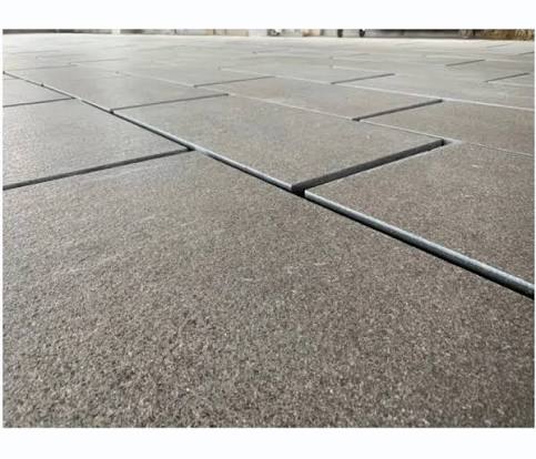 Ukuran Kustom Granit Porfido Coklat Muda, Batu Paving Porphyre, Batu  Paving, Batu Pijakan untuk Nippon Jepang Italia