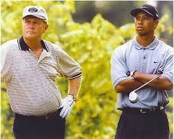 Sponsored Tiger Woods Jack Nicklaus 8 X 10 Glossy Photo Nm Mt Golf Pga Golf Pga Jack Nicklaus Tiger Woods