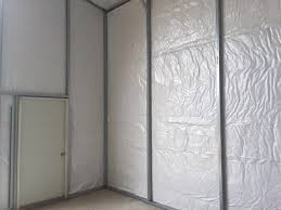 Improper insulation installation lets humid air get through to the cold plane (the metal) and condense there, running down into or bidden by the insulation. How To Insulate Your Metal Barn Best Insulation For Metal Buildings