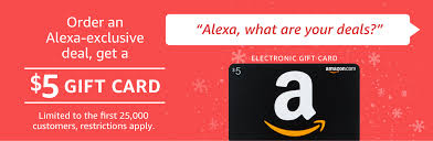 Select gift card design, $50 amount and text message delivery. Deal Alert Get An Extra 5 Amazon Gift Card When You Buy Alexa Exclusive Deals