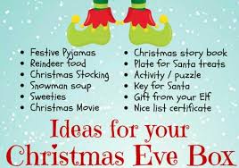 Begin Your Celebration On Christmas Eve With One Of These Fun Family Ideas The Night Before Christmas Christmas Eve Box Christmas Eve Traditions Christmas Eve