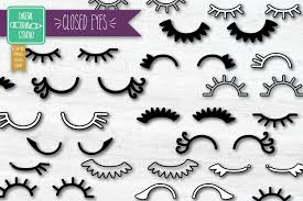 Download Closed Eyes Girl Sleepy Eyelash Graphic By Digital Draw Studio Creative Fabrica PSD Mockup Templates