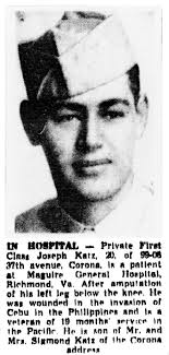 Soldiers from New York: Jewish Soldiers in The New York Times, in World War  Two: Private Henry M. Horwitz (March 26, 1945)