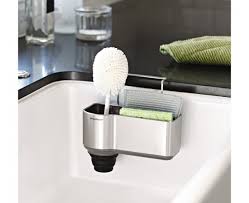 sink caddy, brushed stainless steel