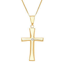 5 out of 5 stars. 14k Diamond Accent Cross Pendant 18 Box Chain Sam S Club