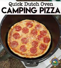 Simple Dutch Oven Pizza Recipe For Camping Looking For A Simple Camping Recipe For Your Next T Dutch Oven Camping Recipes Dutch Oven Pizza Dutch Oven Cooking
