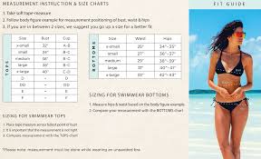 The Swimwear Sizechart Has Additional Specifications To