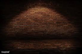 Black And White Brick Background Grunge Brick Wall With Light Free Image By Rawpixel Com Brick Wall Background Brick Background Wall Background