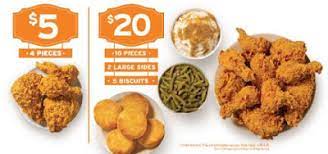 Popeyes Offers 5 10 And 20 Fried Chicken Deals Brand Eating