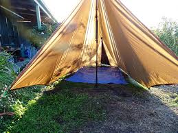 For one nylon tape segment, fold in half and hammer a grommet near the tip of the fold. Diy Ultralight Tent The Ultralight Hiker