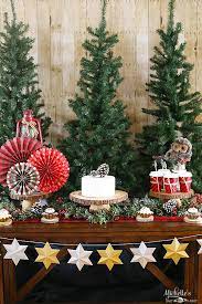 Camp Christmas Dessert Table Ideas Michelle S Party Plan It Christmas Party Decorations Halloween Party Decor Christmas Centerpieces Diy