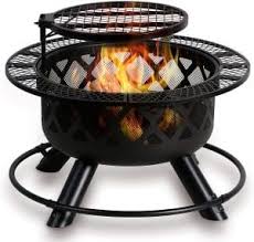 Fire pit art fire pits. Bali Outdoors Wood Burning Fire Pit Cooking Grill