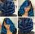Dark Skin Blue Weave