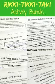 Rikki Tikki Tavi Activities For Middle School The Complete Bundle Saves You Reading Comprehension Questions Middle School Short Stories Vocabulary Activities